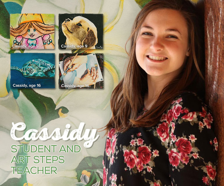 Cassidy - Art Steps Student and Current Art Steps Teacher